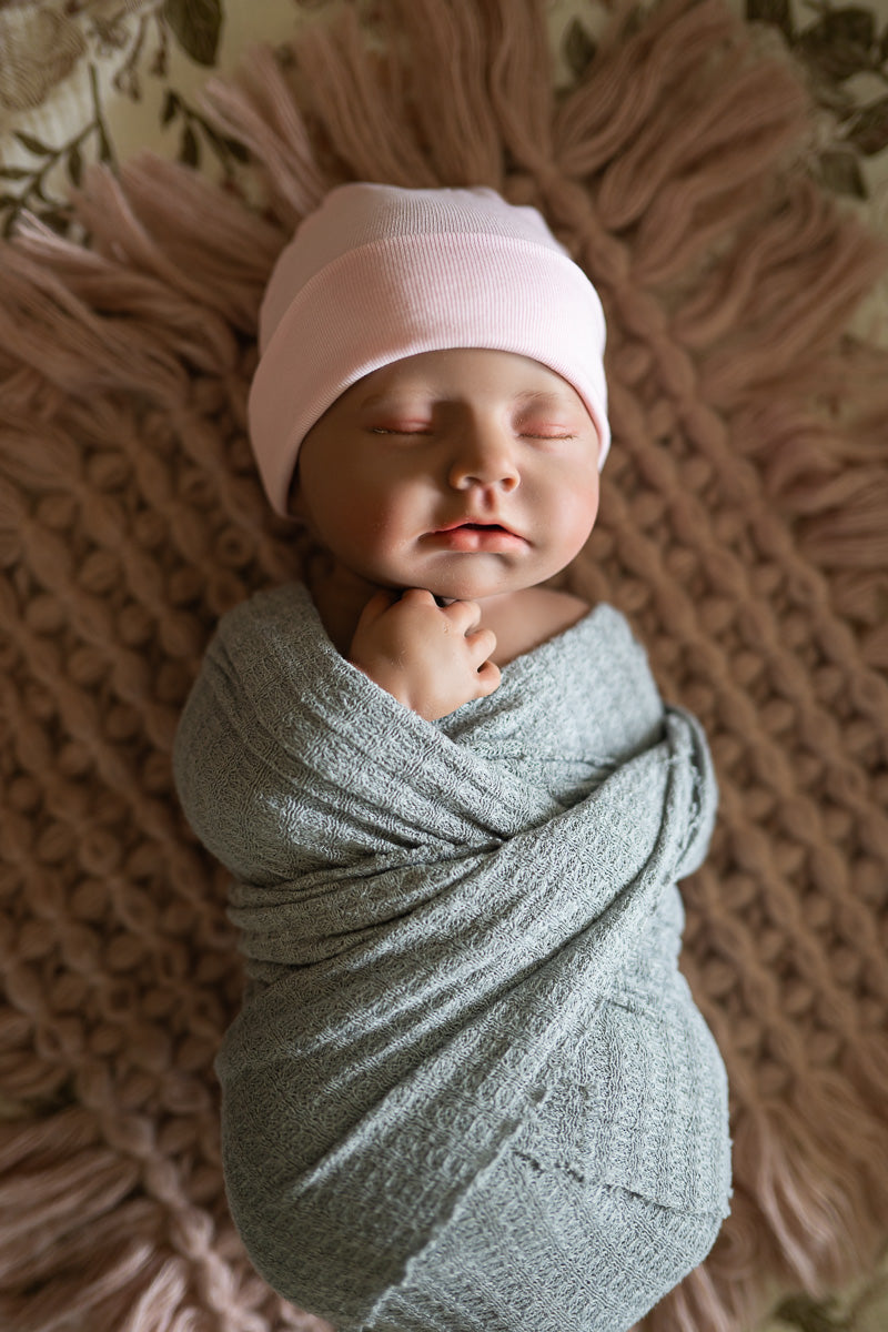 Hazel | Full Body Silicone Baby Doll – Sleeping Girl, 18 Inch